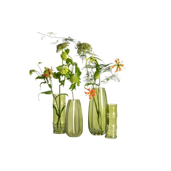 Žalio stiklo vaza WOOOD Kali, aukštis 28 cm-image-3