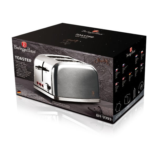 Sidabrinės spalvos skrudintuvas Moonlight Edition - BerlingerHaus-image-3