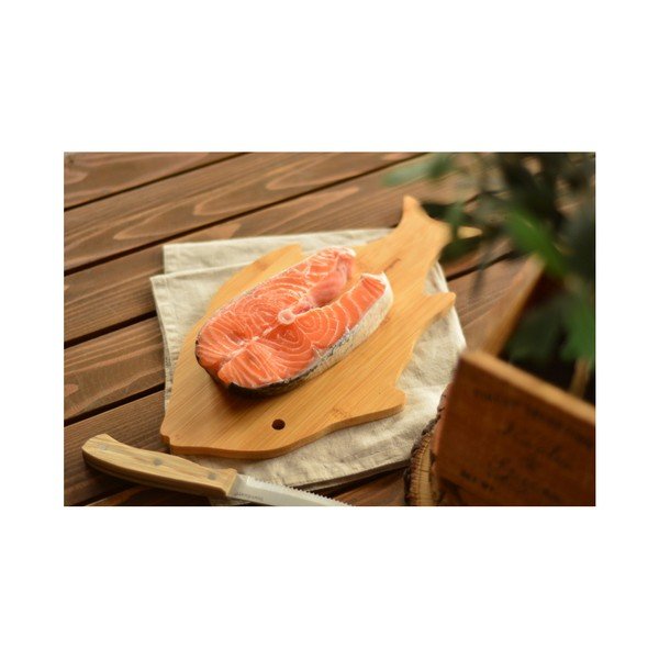 Žuvies formos serviravimo padėklas iš bambuko medienos "Bambum-image-3