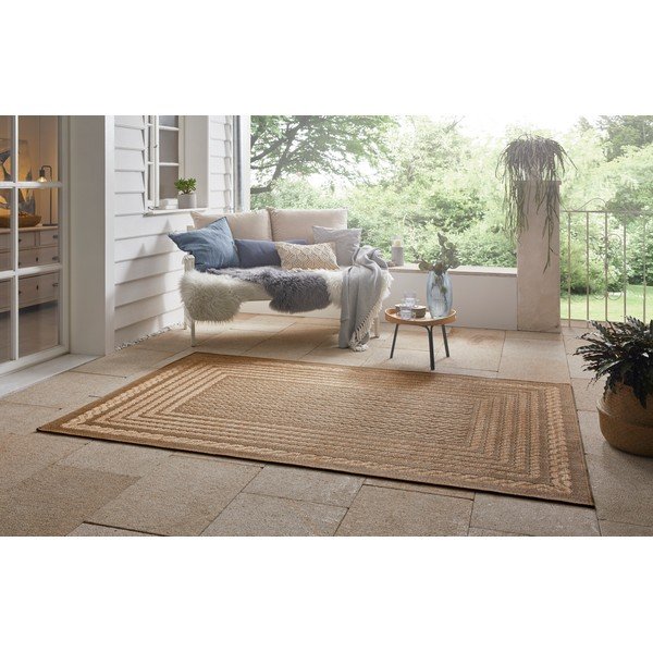 Rudos spalvos lauko ir vidaus kilimas 200x290 cm Limonero – Hanse Home-image-1