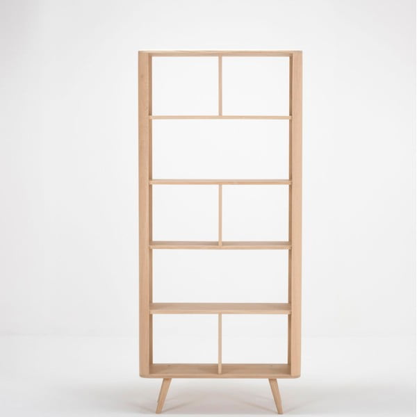 Ąžuolinė knygų lentyna Gazzda Ena, 90 x 35 x 200 cm-image-2