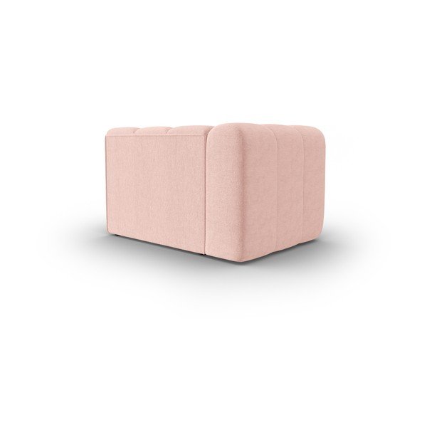 Modulinė sofa rožinės spalvos (su kairiuoju kampu) Lupine – Micadoni Home-image-3