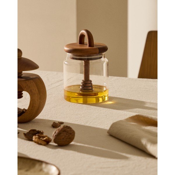 Iš stiklo maisto laikymo indas medui Nukha – Kave Home-image-1