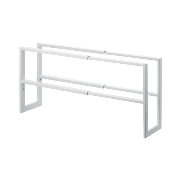 Iš metalo teleskopinė batų lentyna baltos spalvos Line – YAMAZAKI-image-2