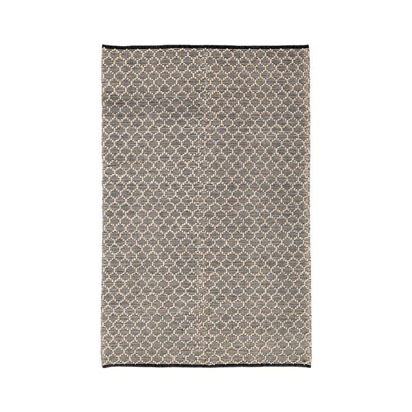 Juodos spalvos/natūralios spalvos lauko ir vidaus kilimas 160x230 cm Dhawan – Bizzotto