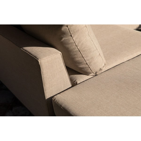 Smėlio spalvos sodo sofa Exotan Sicily, kairysis kampas-image-2