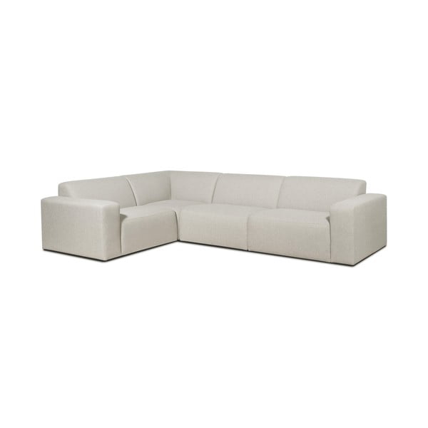 Kampinė sofa smėlio spalvos/kreminės spalvos (su kairiuoju kampu) Roxy – Scandic-image-1