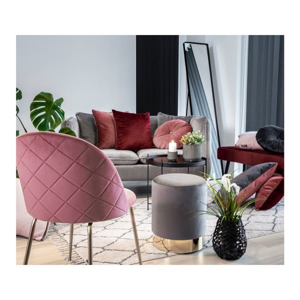 2 rausvų valgomojo kėdžių komplektas House Nordic Geneve-image-2