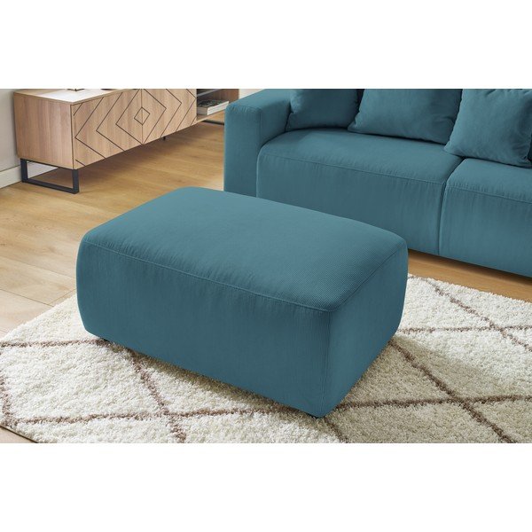 Mėlynas velvetinis pufas Bobochic Paris Envy-image-1