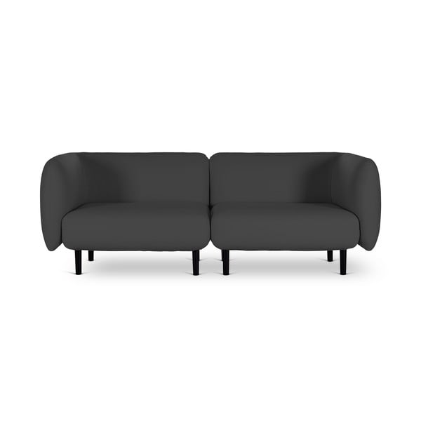 Tamsiai pilkos spalvos sofa Softline Elle, 230 cm