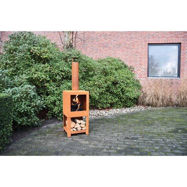 Kvadratinis terasos židinys Esschert dizainas-image-1