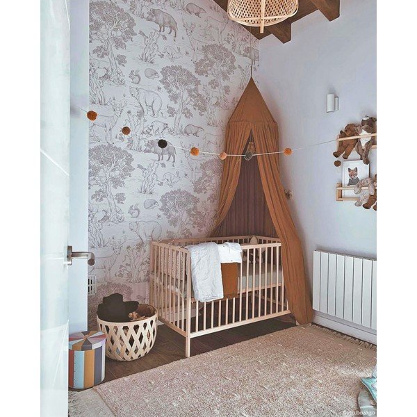 Skalbiamas/rankų darbo iš medvilnės kilimas smėlio spalvos 140x200 cm Woods Symphony Linen – Lorena Canals-image-3