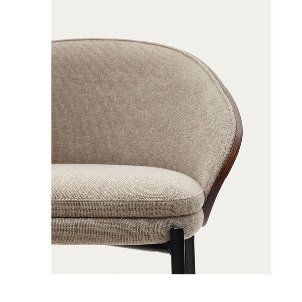 Rudos spalvos/smėlio spalvos baro taburetė (sėdynės aukštis 65 cm) Eamy – Kave Home-image-2