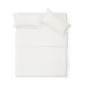 Iš medvilninio perkelio dvigulė/itin ilga patalynė kreminės spalvos 240x220 cm Sifinia – Kave Home