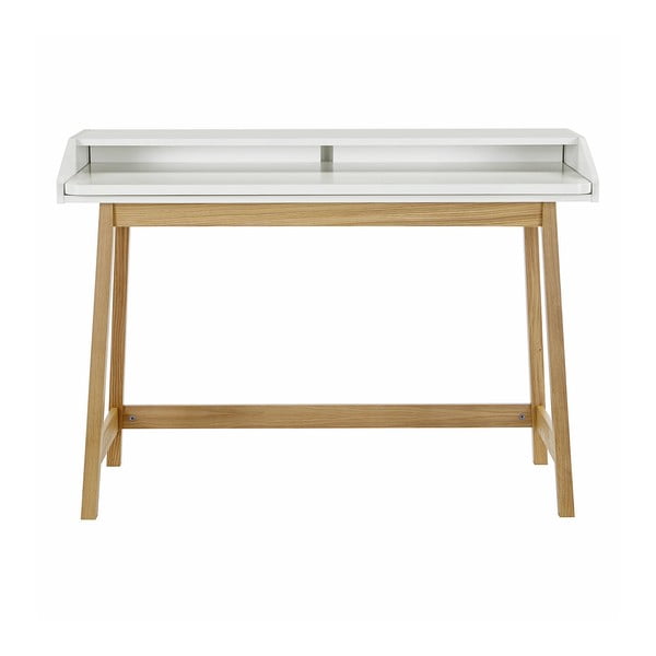 Darbo stalas su baltu stalviršiu Woodman St. James