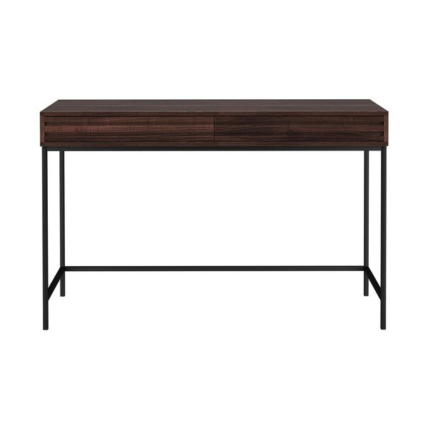 Rašomasis stalas su riešutmedžio dekoro stalviršiu 50x120 cm Celine – Støraa-image-1