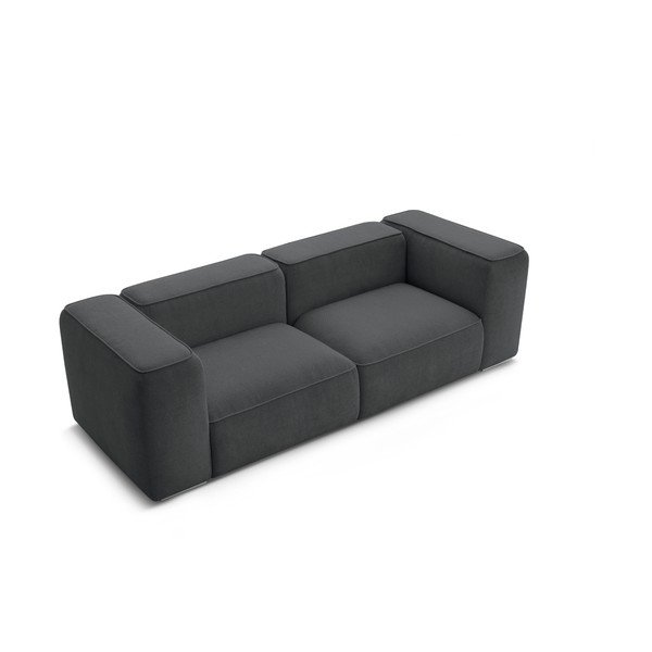 Sofa tamsiai pilkos spalvos 255 cm Zephyr – Bobochic Paris-image-4