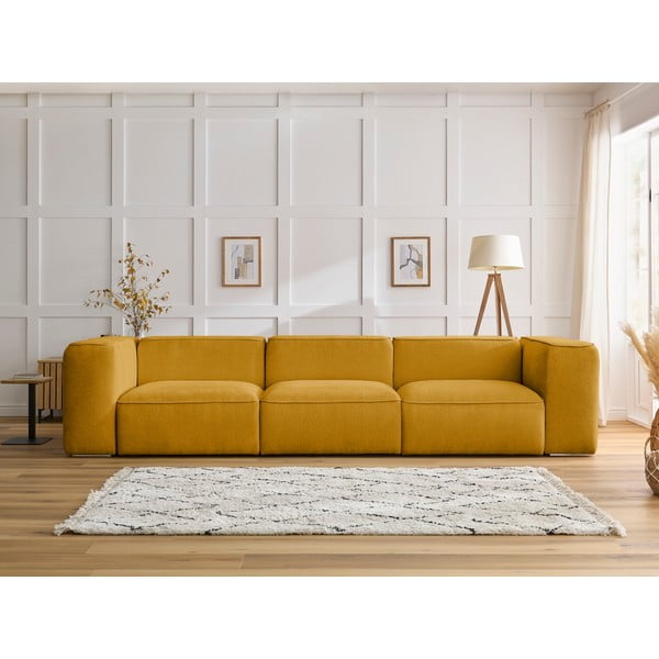 Sofa ochros spalvos 345 cm Zephyr – Bobochic Paris-image-1