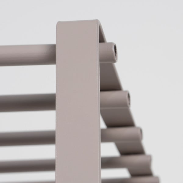 Taupe spalvos iš metalo sieninė lentyna su lentyna 70 cm Rex – Spinder Design-image-3