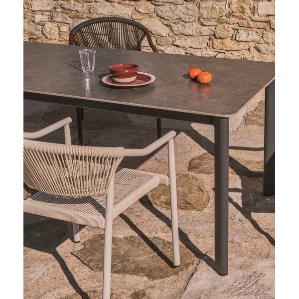 Sodo valgomojo stalas su akmens stalviršiu 80x140 cm Anafi – Kave Home-image-1