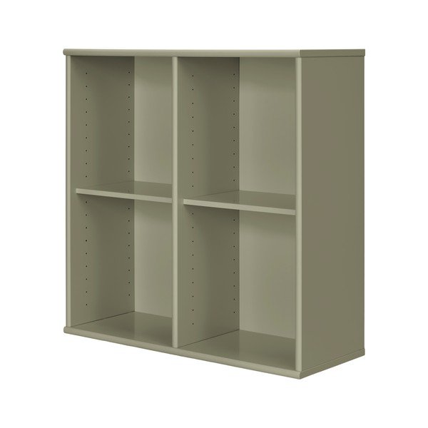 Khaki spalvos pakabinama knygų spinta  70x70x27 cm Mistral – Hammel Furniture-image-2