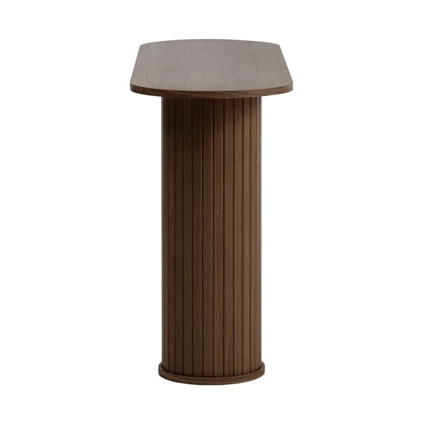 Rudos spalvos konsolinis staliukas 40x130 cm Nola – Unique Furniture-image-2