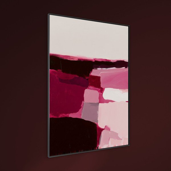 Spausdintas paveikslas su rėmeliu/tapyba ant drobės 70x100 cm Berry Blocks – Styler-image-1