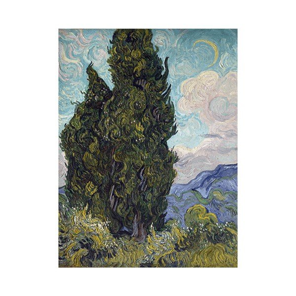 Vincento van Gogo paveikslas "Kiparisai", 70x55 cm