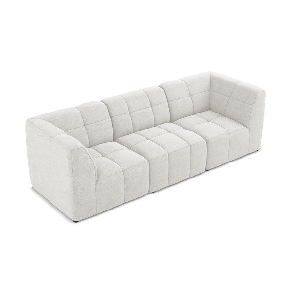 Baltos spalvos sofa iš boucle 255 cm Aloha – Makamii-image-2