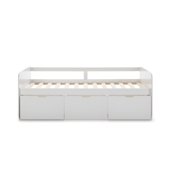 Balta vaikiška lova su daiktadėže 90x190 cm Abbott - Marckeric
