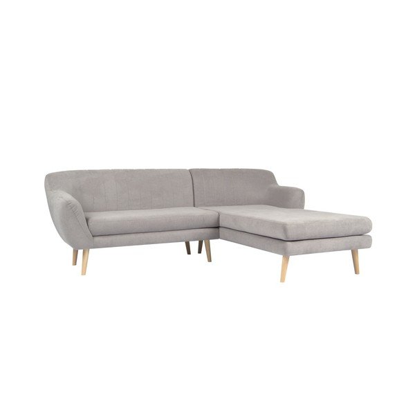 Šviesiai pilka sofa Mazzini Sofas Sardaigne, kampas dešinėje-image-3