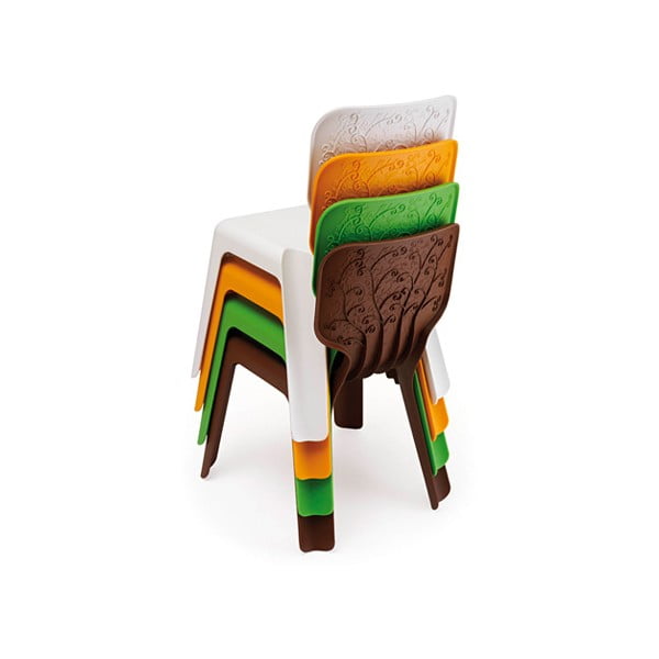 Vaikiška rudos spalvos sudedama kėdutė "Magis Alma-image-4