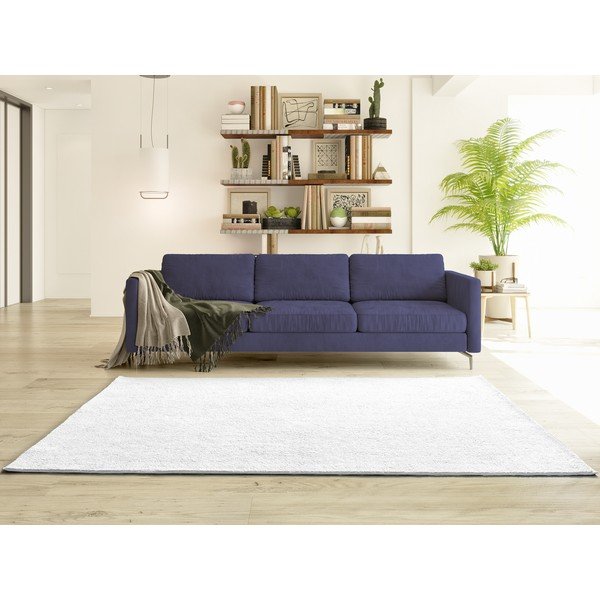 Kilimas iš mikropluošto kreminės spalvos 160x220 cm Coraline Liso – Universal-image-2