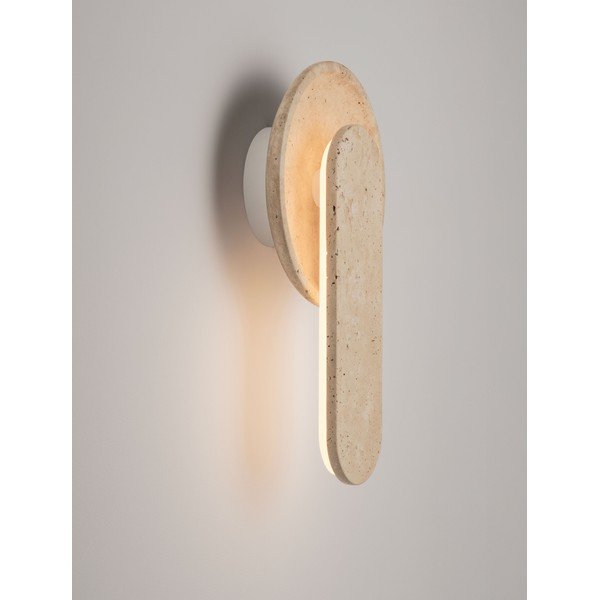 Smėlio spalvos iš akmens sieninė lempa LED Mavis – Nova Luce-image-4