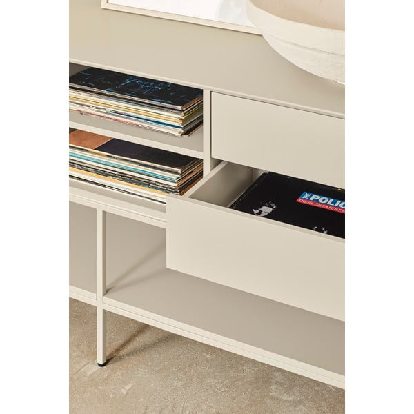 TV spintelė kreminės spalvos 175x74x45 cm Platt – Teulat-image-1