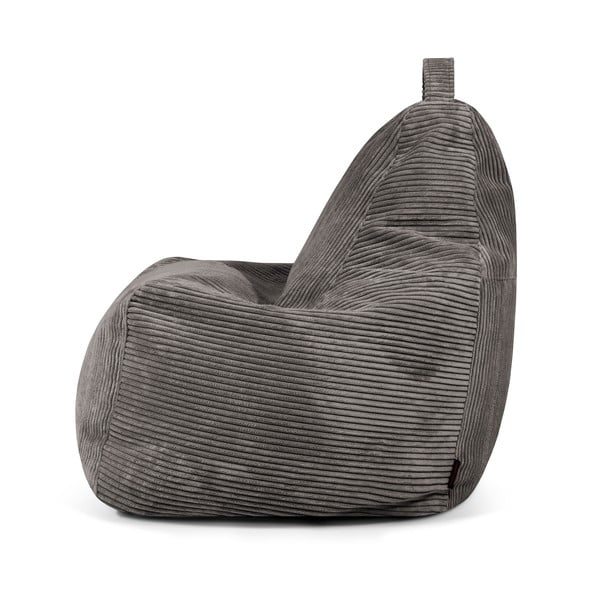 Juodos spalvos iš kordinio velveto sėdmaišis Play Amuse – SLOWDOWN-image-3