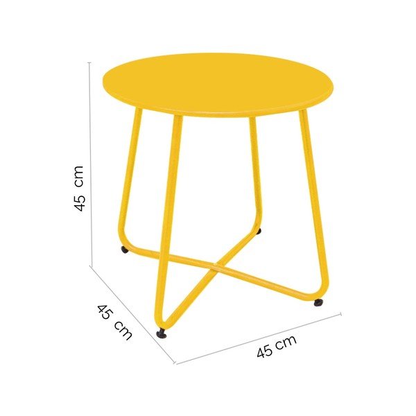 Metalinis apvalus sodo sandėliavimo stalas ø 45 cm Luna - LDK Garden-image-2