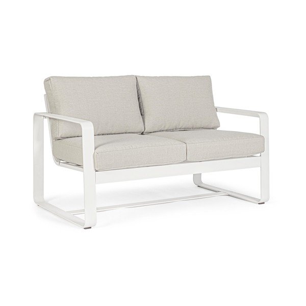Baltos spalvos iš aliuminio sodo sofa Merrigan   – Bizzotto-image-3