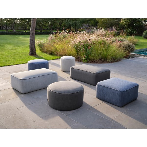 Šviesiai pilka sodo taburetė - Diphano-image-1