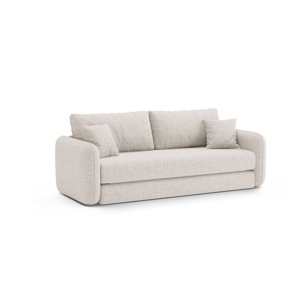 Kreminės spalvos sulankstoma sofa 225 cm – Micadoni -image-3