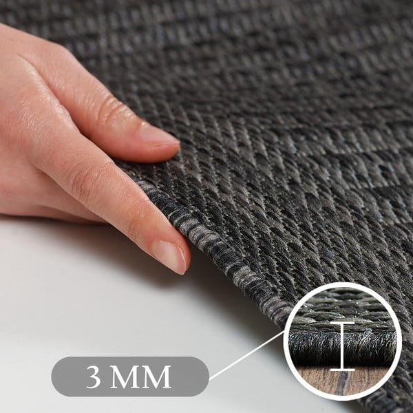 Lauko kilimas tamsiai pilkos spalvos 80x250 cm Giza – Ayyildiz Carpets-image-4