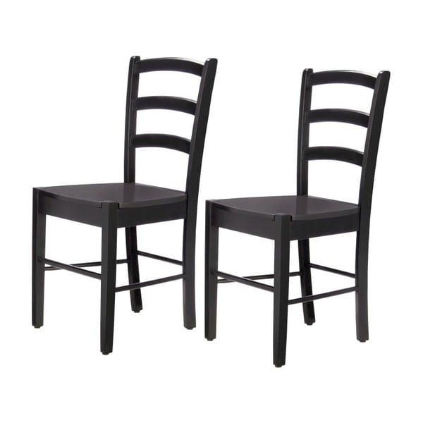 2 juodų kėdžių rinkinys Støraa Trento Quer