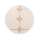 Smėlio spalvos/dramblio kaulo spalvos apvalios formos lauko ir vidaus kilimas ø 160 cm Duet Bowen – NORTHRUGS