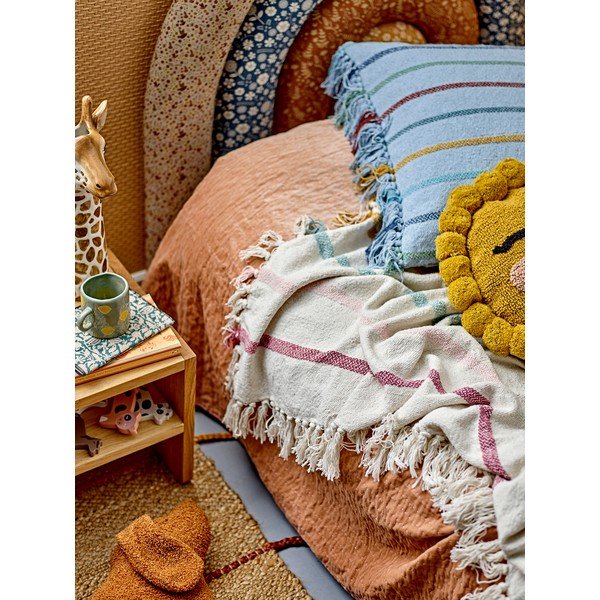 Vaikiškas pledas kreminės spalvos 130x160 cm Frey – Bloomingville Mini-image-1