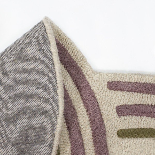 Rankų darbo žalios spalvos iš vilnos kilimas 140x200 cm Spiral Shaped  – Flair Rugs-image-4