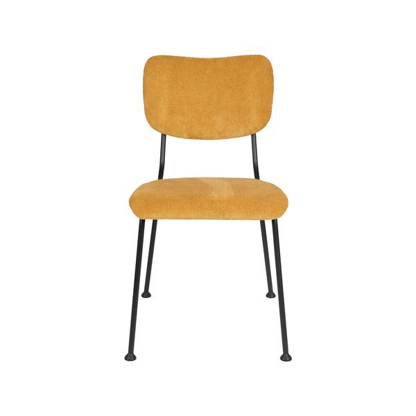 2 geltonos valgomojo kėdės Benson - Zuiver-image-3