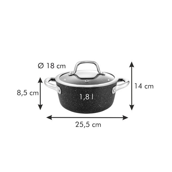 Puodas su nelimpančiu dangčiu 1,8 l President - Tescoma-image-2
