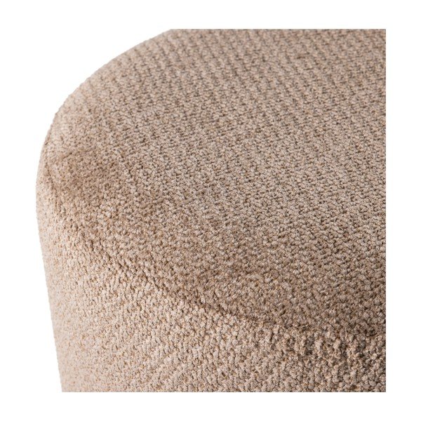 Šviesiai rudos spalvos pufas iš boucle Islen – WOOOD-image-3