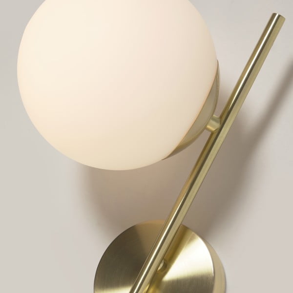 Baltos ir aukso spalvos sieninis šviestuvas ø 14 cm Mahala - Kave Home-image-2