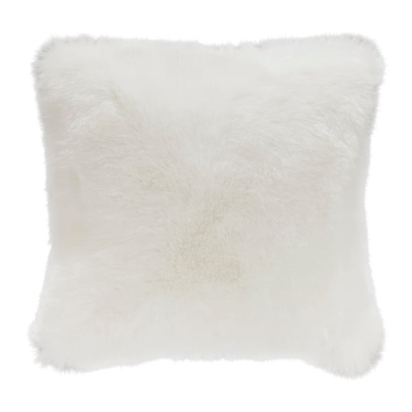 Balta dirbtinio kailio pagalvė Mint Rugs Soft, 43 x 43 cm
